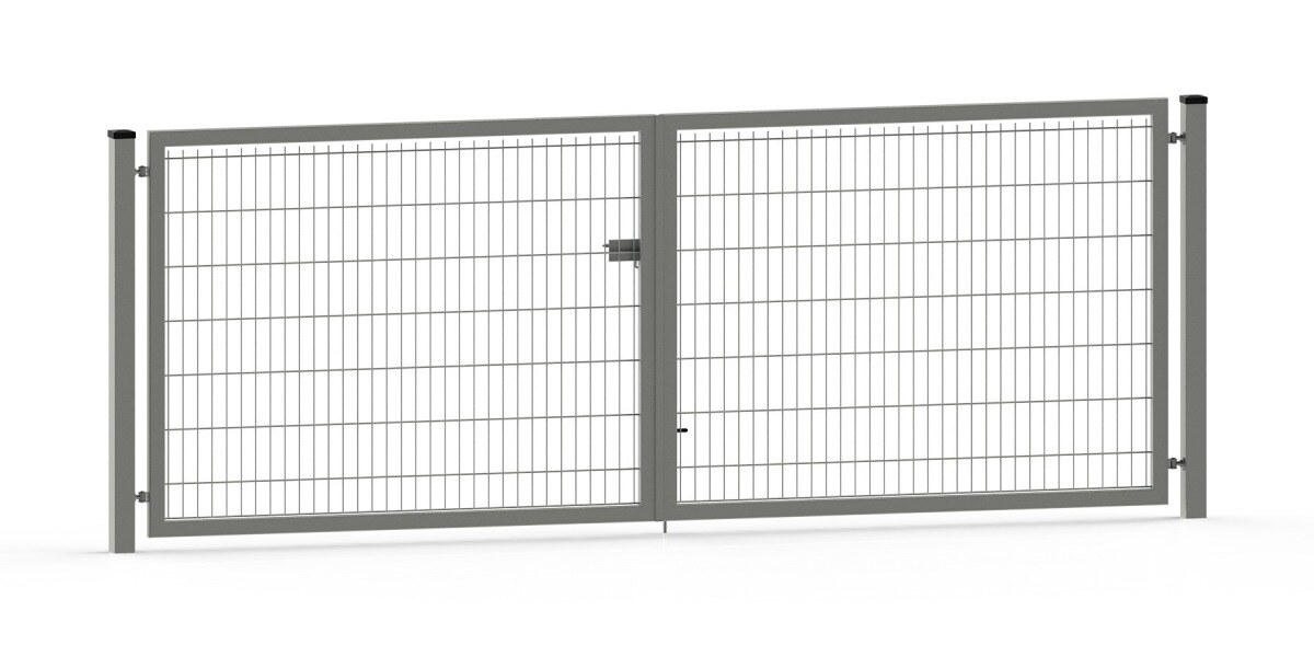 Double-leaf gate, 2D panel